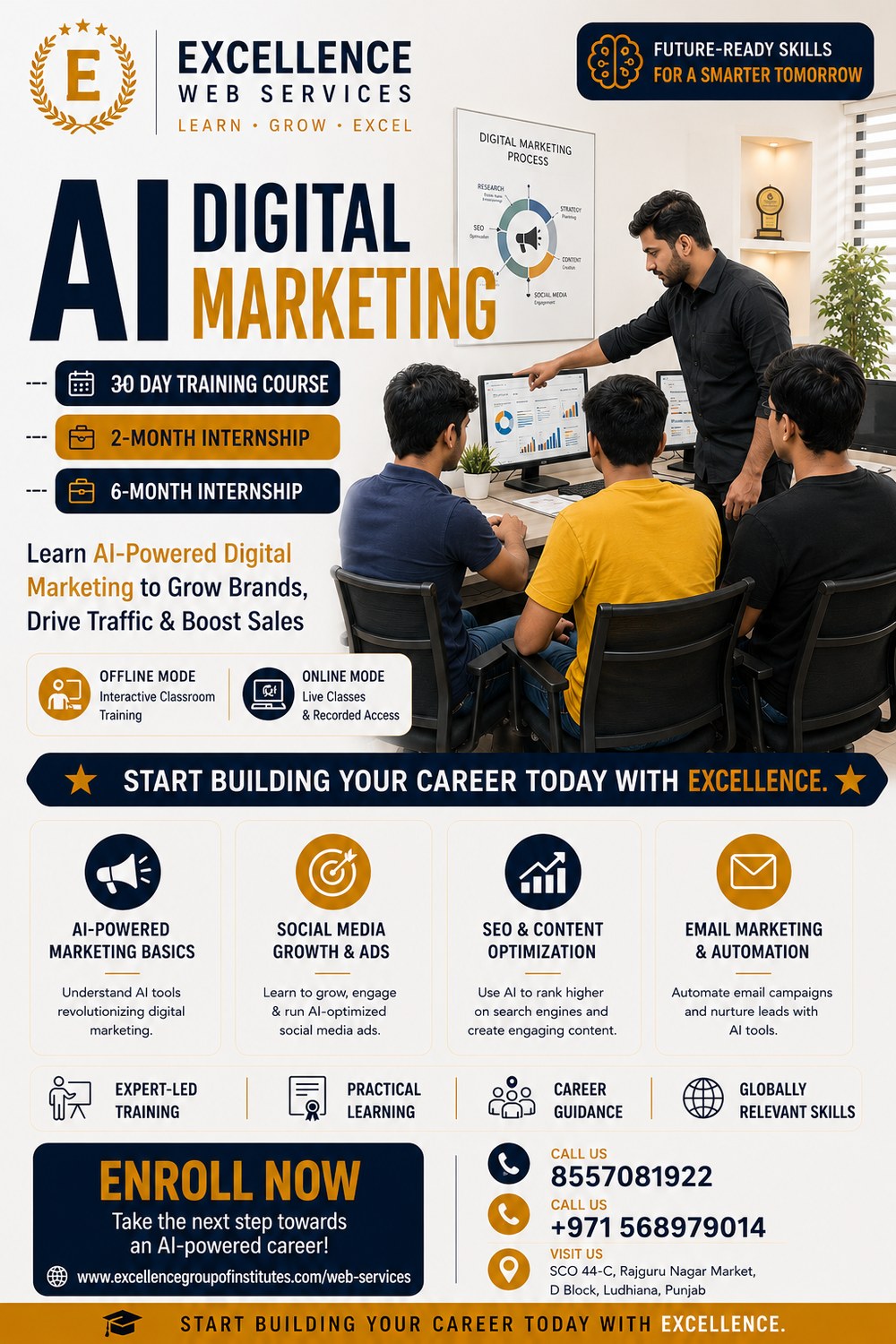 AI Digital Marketing training course and internship