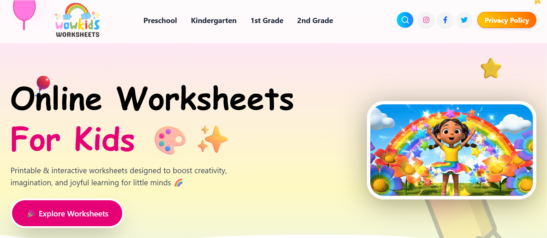 Wow Kids Worksheets